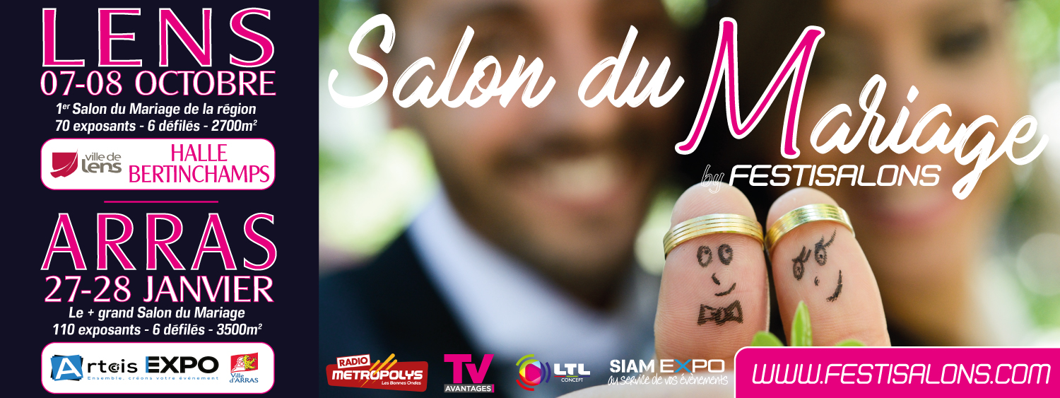 Salons du Mariage by Festisalons - Arras - Lens Bandeau-FB Bandeau-FB Salons du Mariage by Festisalons - Arras - Lens